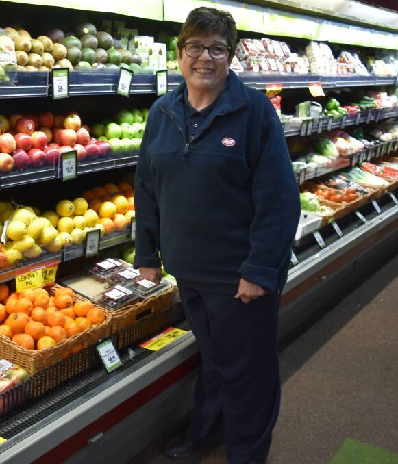 GIFT OF TIME: Henty IGA employee Kim Poole celebrates a 40-year employment anniversary. Picture: Lorri Roden 