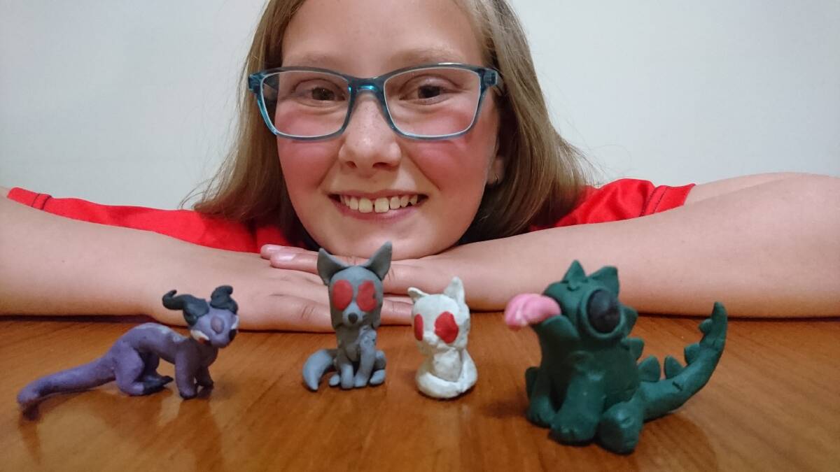 CLEVER KID: Elsa Meyer will show her clay creations in the Country Lifestyle pavilion.