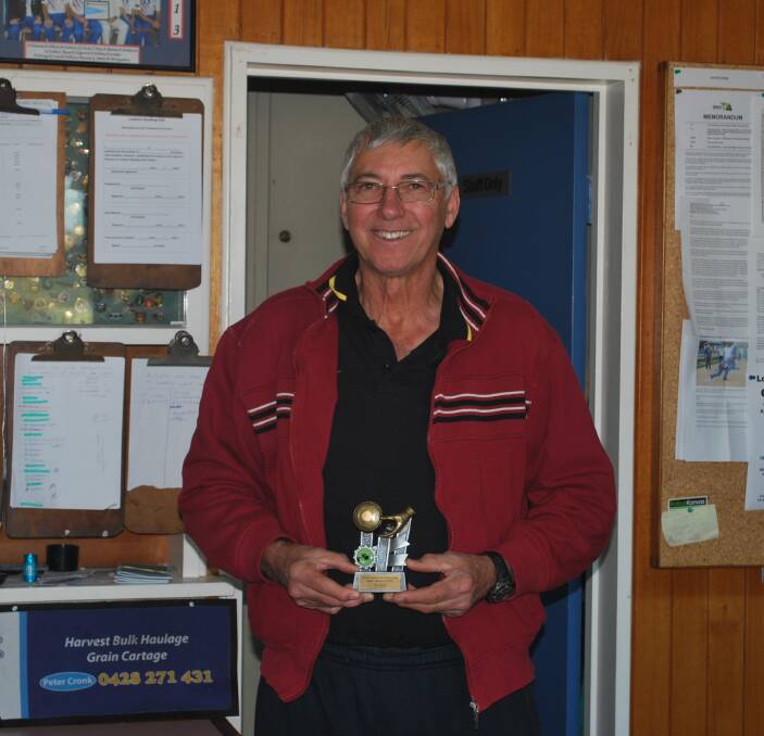 RUNNER-UP: Barry Love was crowned runner-up to singles champion Shane Lenon. Picture: Contributed