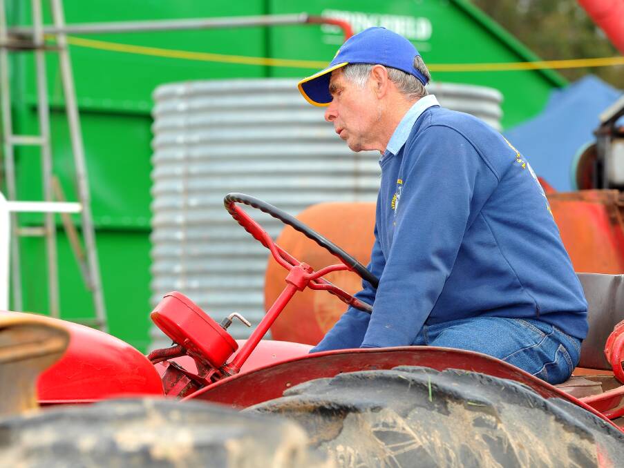 PLANS: Trevor Terlich from Pleasant Hills at last year's Henty Machinery Field Days. The local CWA branch is preparing its duties for this year's event. Picture: Kieren L Tilly