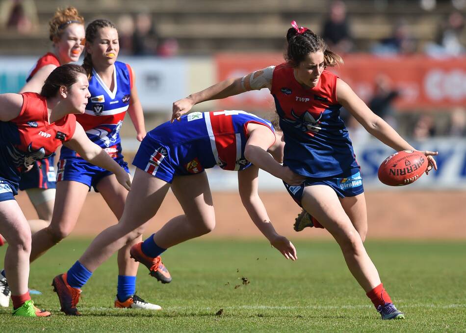 STEP UP: Iilish Ross was picked up by 
Collingwood at the AFL Women's draft.
Picture: MARK JESSER