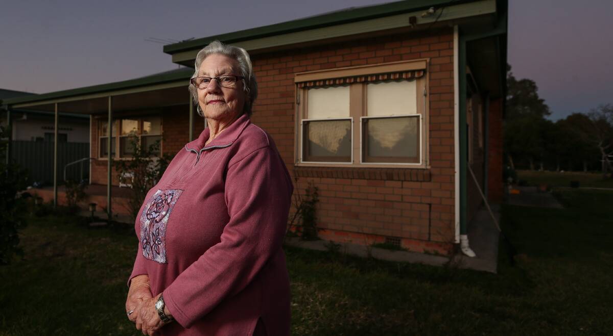 BIG DECISIONS: Holbrook resident Aileen Cronin found out last week her home of 49 years contained loose-fill asbestos. Pictures: JAMES WILTSHIRE