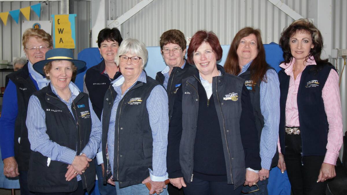 SUCCESS: Some of the workers “behind the scenes” in the  Country Lifestyle Pavilion.
Back Row – Bev Frohling, Barbara Dengate, Irma Macreadie, Leonie Kohlhagen, Peta Schaefer
Front Row – Lyn Jacobsen, Allison Scott Jane Lieschke.