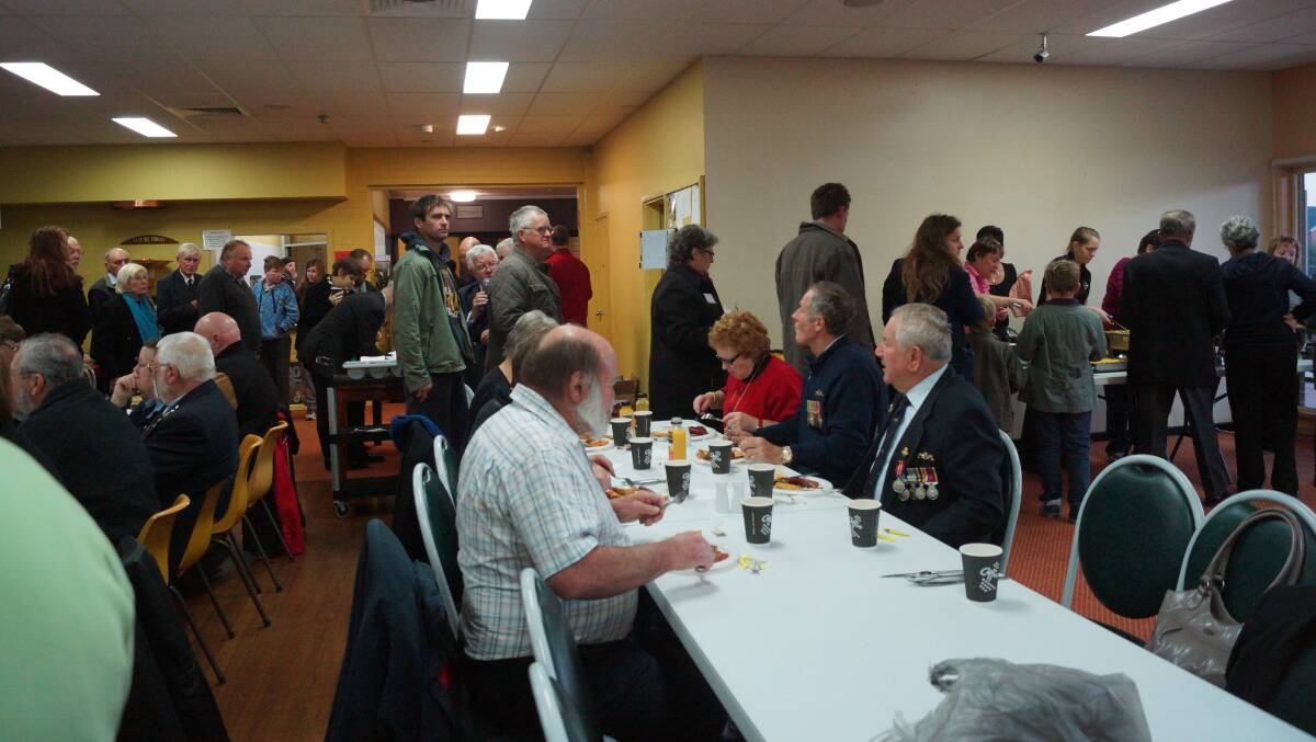 Crowds at the gunfire breakfast