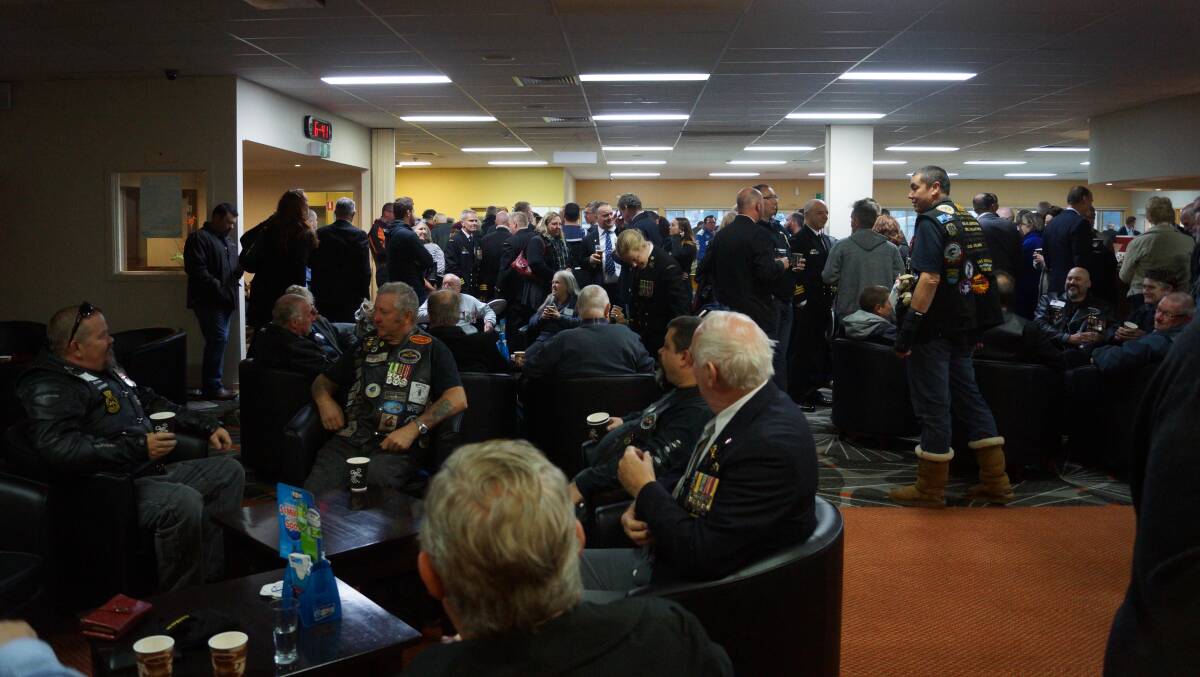 Crowds at the gunfire breakfast