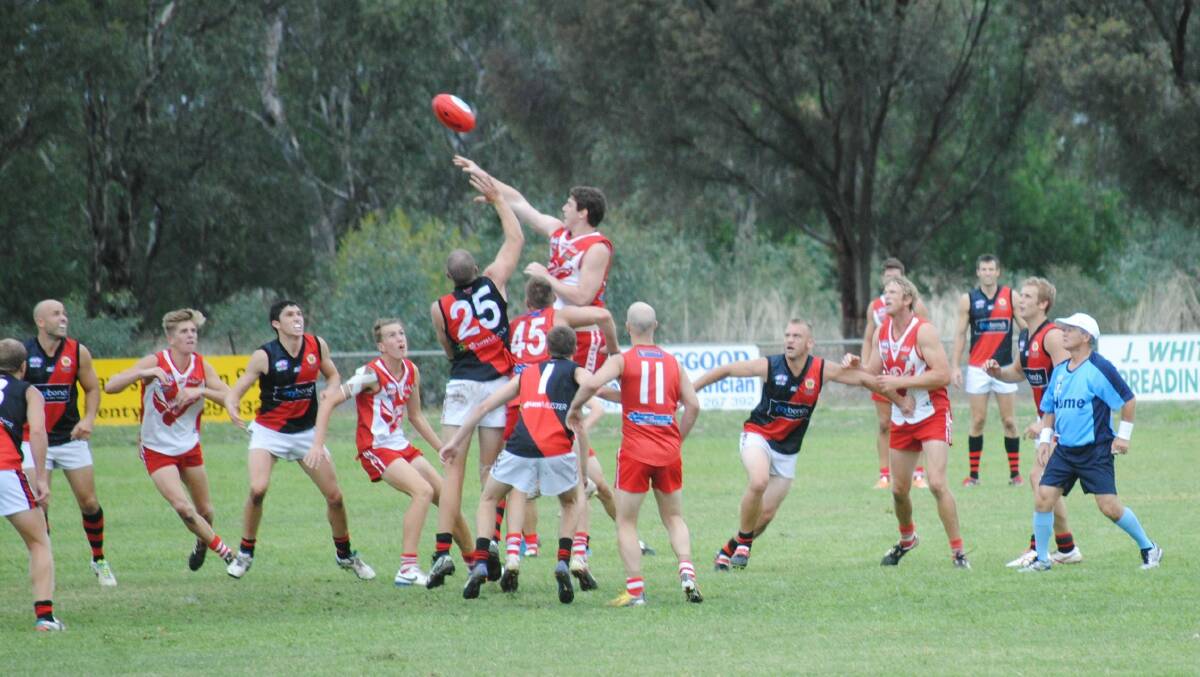 After a tight first half Henty defeated Howlong by 57 points in the Hume League. 