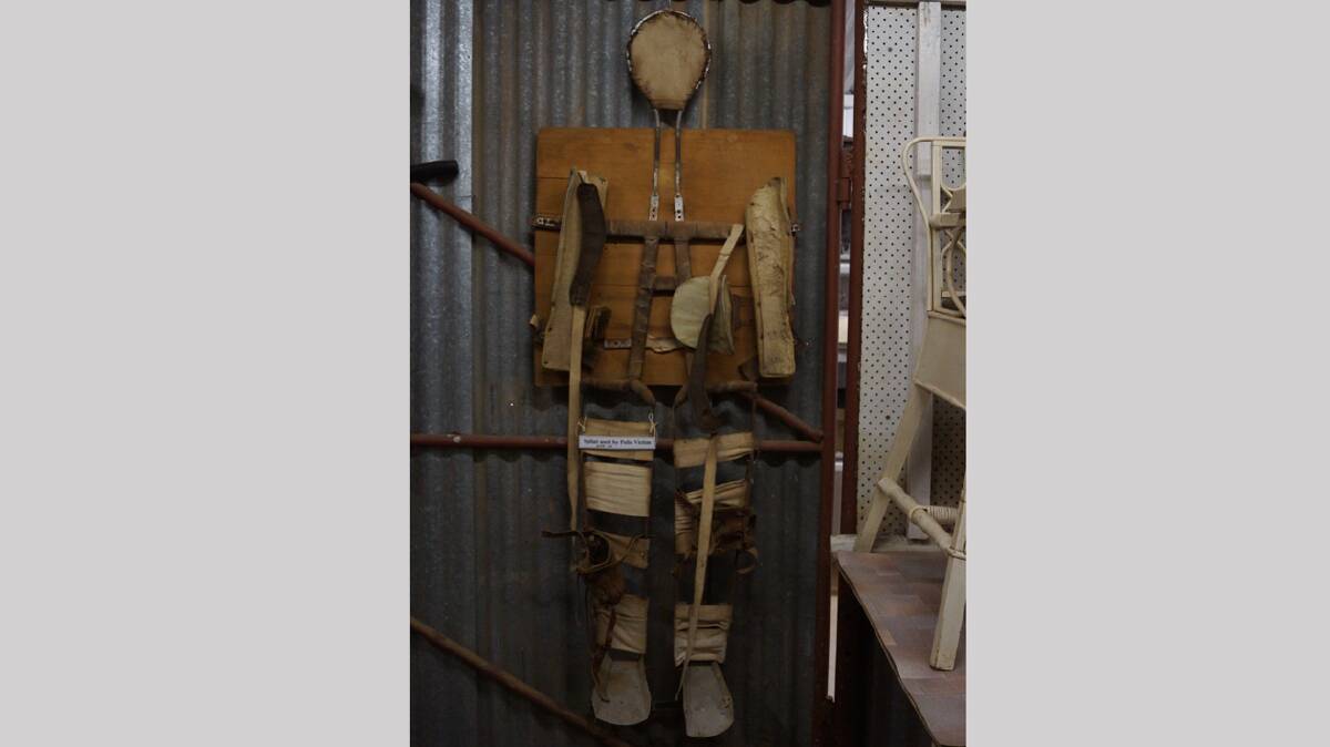 The Double Thomas splint which was donated to the Greens Gunyah Museum by Ann Maree McLeod. 