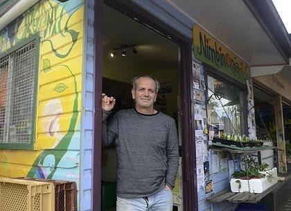 Pot luck ... Andrew Kavasilas, the former owner of Nimbin's Oasis Cafe, who has a licencew to grow industrial hemp.
