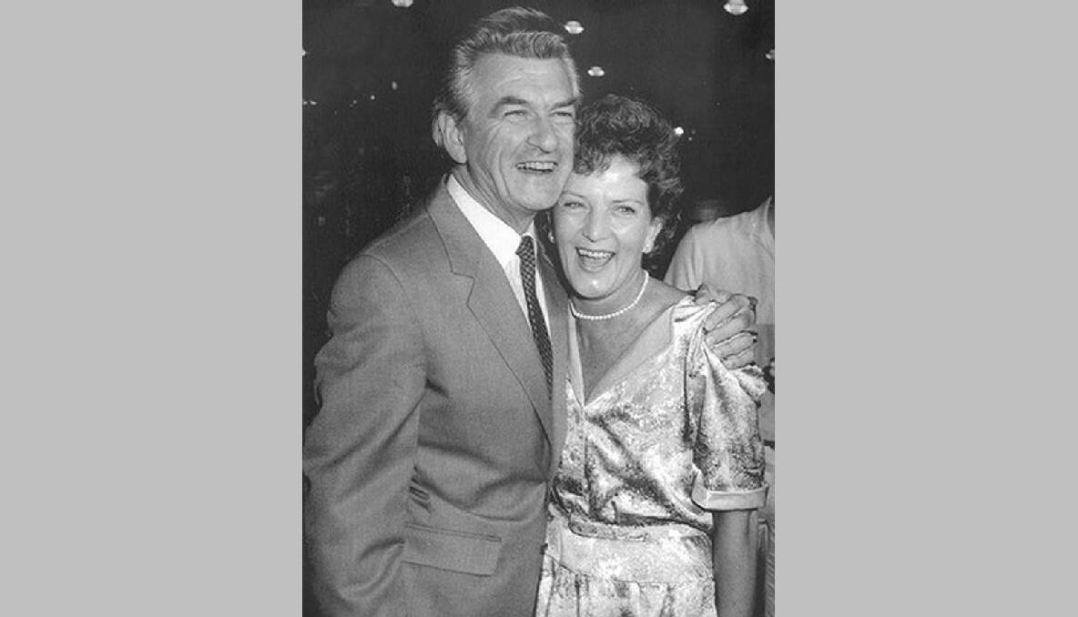 Bob Hawke and wife Hazel on the night of his Election win in 1983.