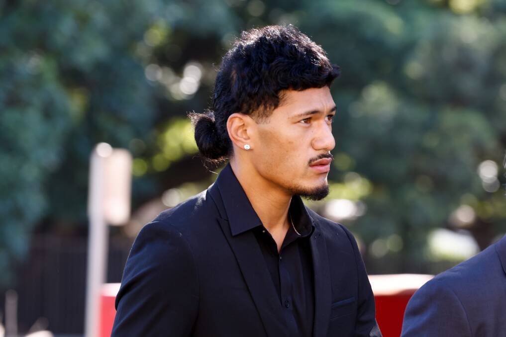 Junior Amone arriving at Wollongong courthouse on February 17. Picture by ACM