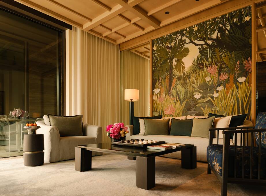 Inside a one-bedroom villa.