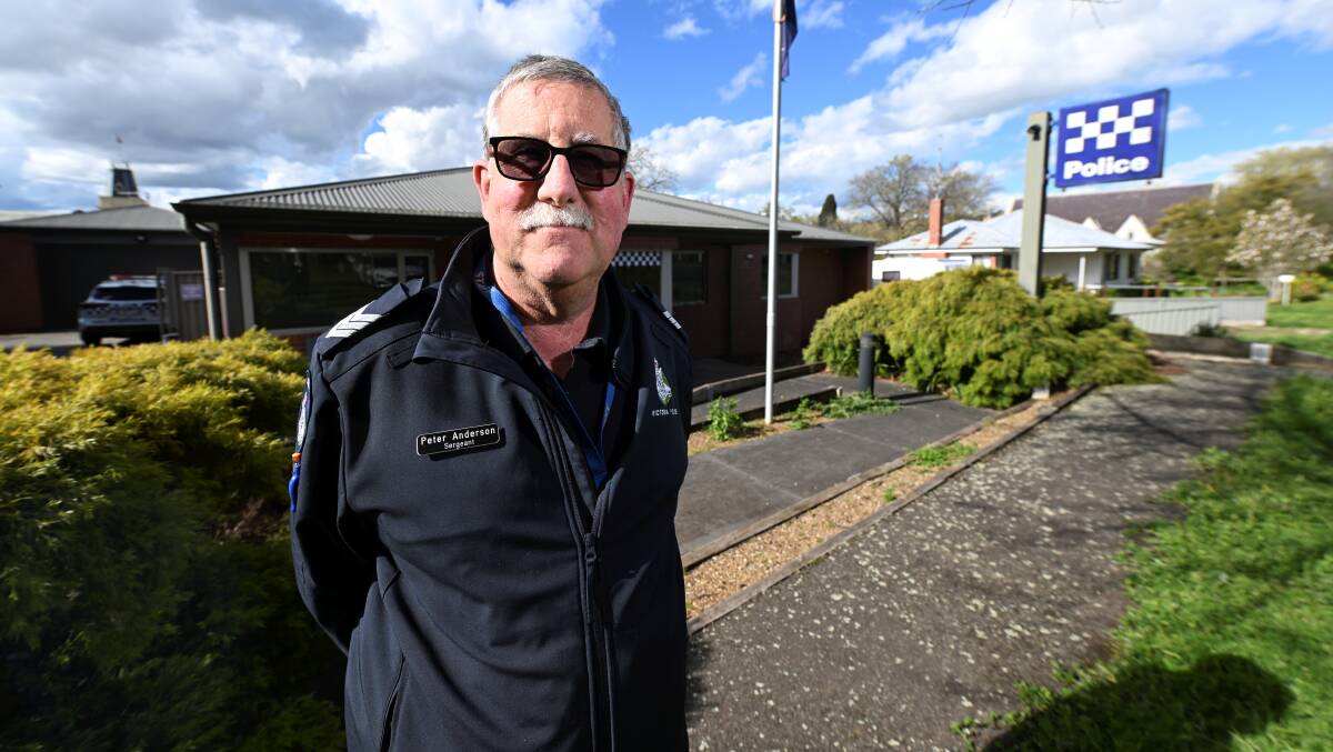After 47 years in the force, Buninyong Police Sergeant Peter Anderson has retired. Picture by Lachlan Bence