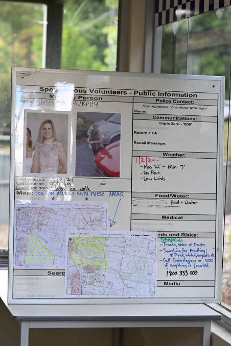 The Buninyong Police Station was the staging point for the search for Samantha Murphy in February, 2024. Sergeant Anderson was in the thick of it. Picture by Lachlan Bence
