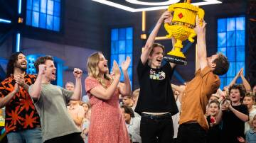 Victory: Newcastle brothers Henry and Joss Woodyard won Lego Masters 2022. Picture: Supplied 