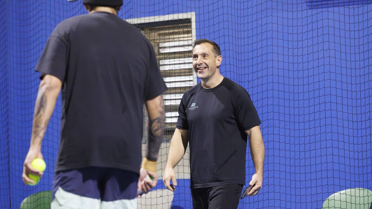 Physiotherapist Will Maher has a close relationship with Nick Kyrgios. Picture by Keegan Carroll Physiotherapist Will Maher has a close relationship with Nick Kyrgios. Picture by Keegan Carroll