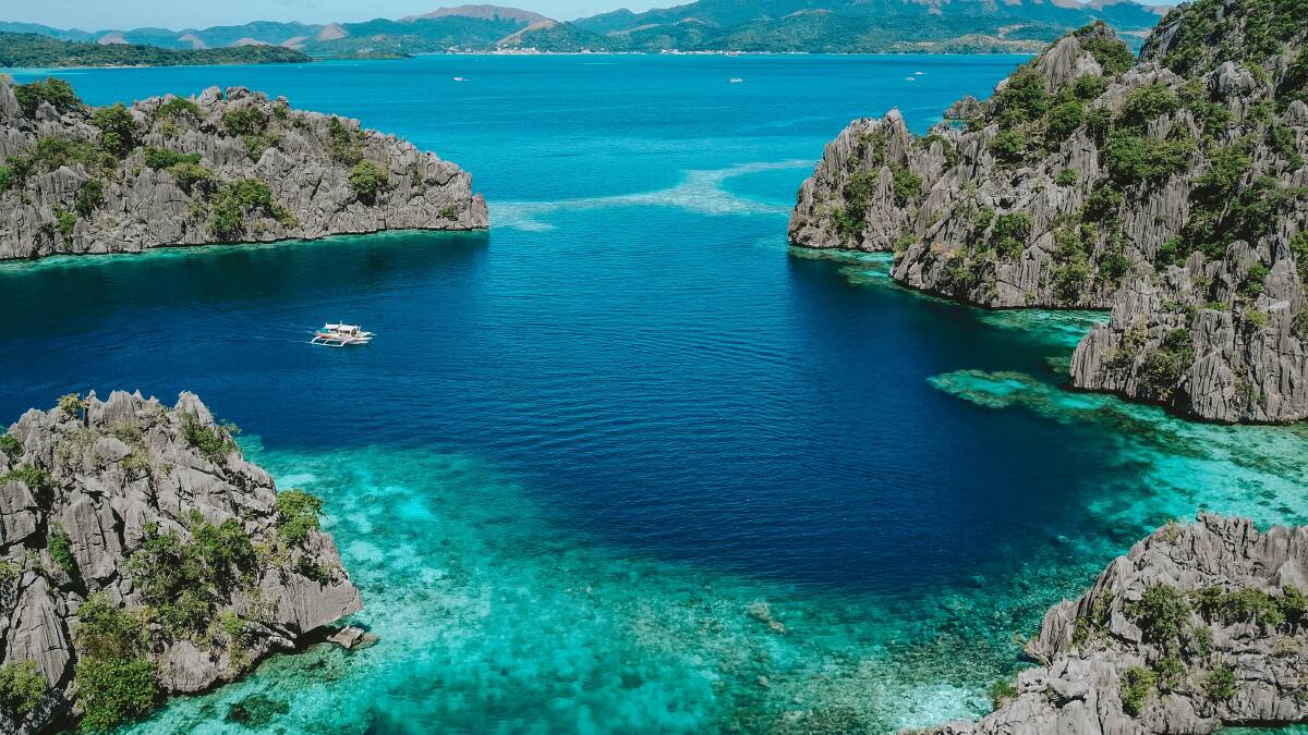 The islands of the Philippines. The islands of the Philippines.