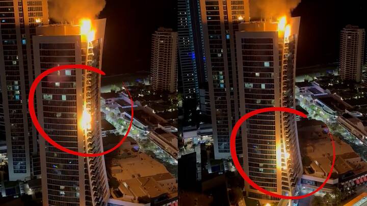 Photos taken by a witness to the hotel fire. Pictures Joevilyn Bacolcol Photos taken by a witness to the hotel fire. Pictures Joevilyn Bacolcol