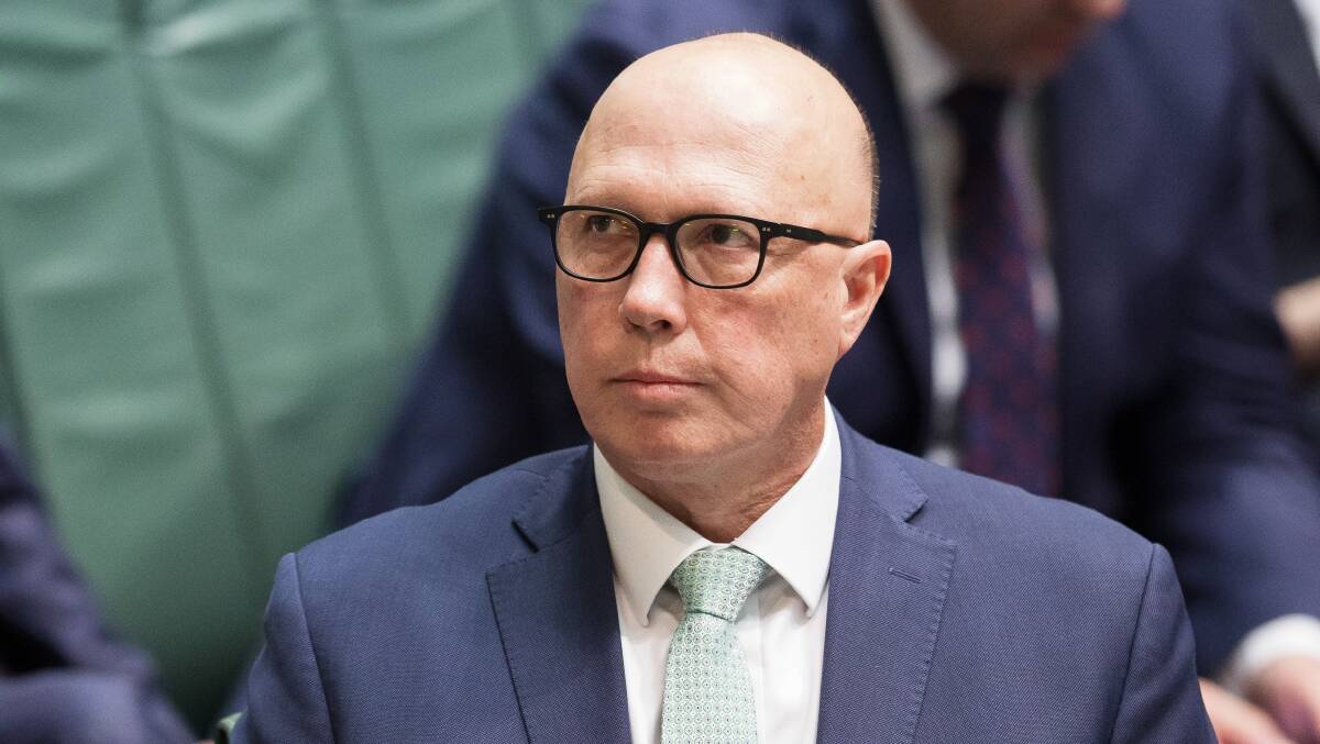 Opposition Leader Peter Dutton has announced that popular local mayor Nathan Conroy will contest the Dunkley byelection for the Liberal Party. Picture by Sitthixay Ditthavong