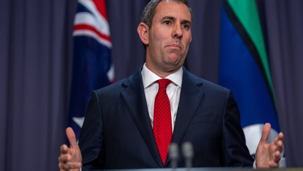 Treasurer Jim Chalmers says the government's changes to the stage three tax cuts are a 'far superior' way to provide tax and living cost relief. Picture by Gary Ramage

