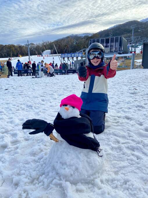 Angus at the snow. Picture supplied Angus at the snow. Picture supplied