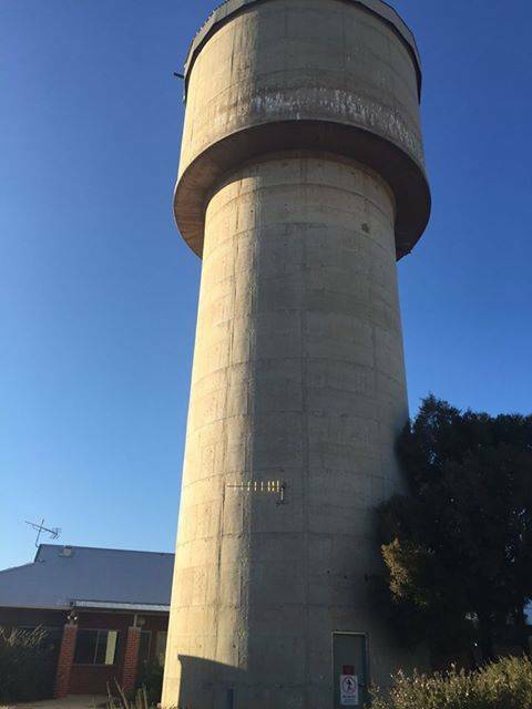 PRIDE OF PLACE: Lockhart's water tower will be painted with a mural. 