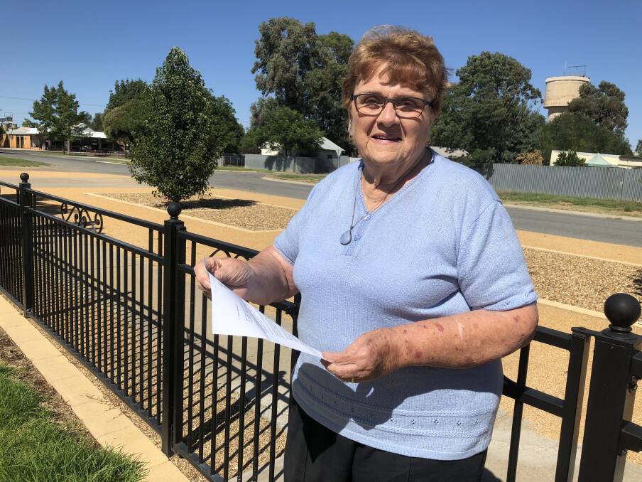 WORTHY RECIPIENT: Rose Lehmann of Lockhart in southern NSW reads a letter about her upcoming OAM presentation. Picture: Nikki Reynolds 