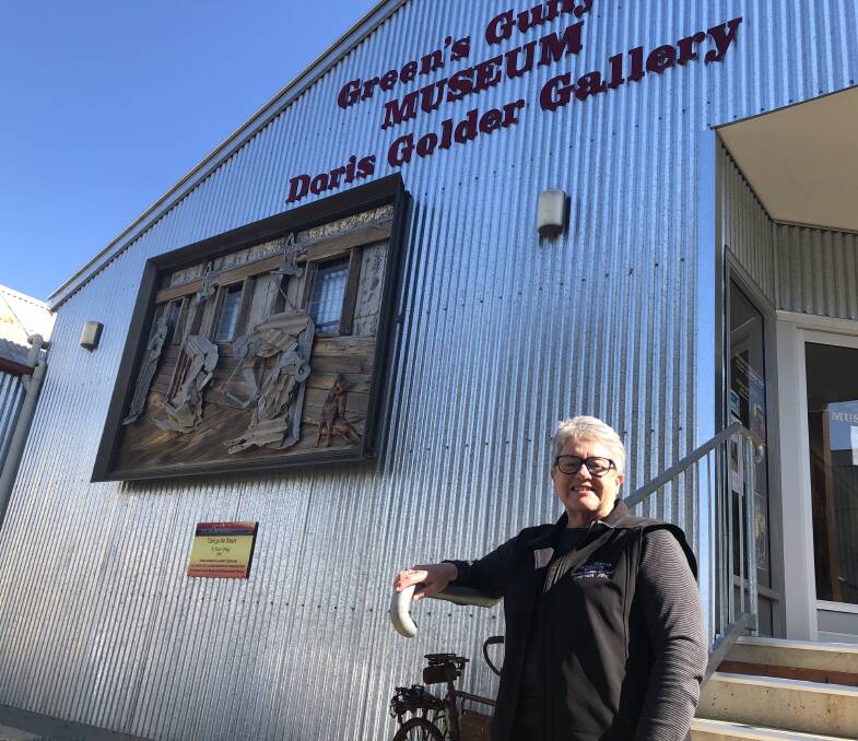 DOORS OPEN FOR HISTORY: Lockhart's Heather Trevaskis is pictured at the Green's Gunyah Museum and Doris Golder Gallery. Picture: Nikki Reynolds 