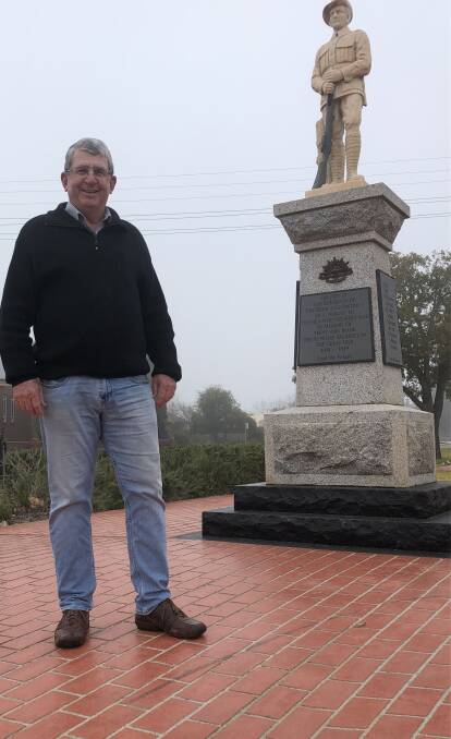 SOMETHING NEW: Lockhart Shire councillor Ian Marston is pictured in The Rock's main street. Picture: Nikki Reynolds 