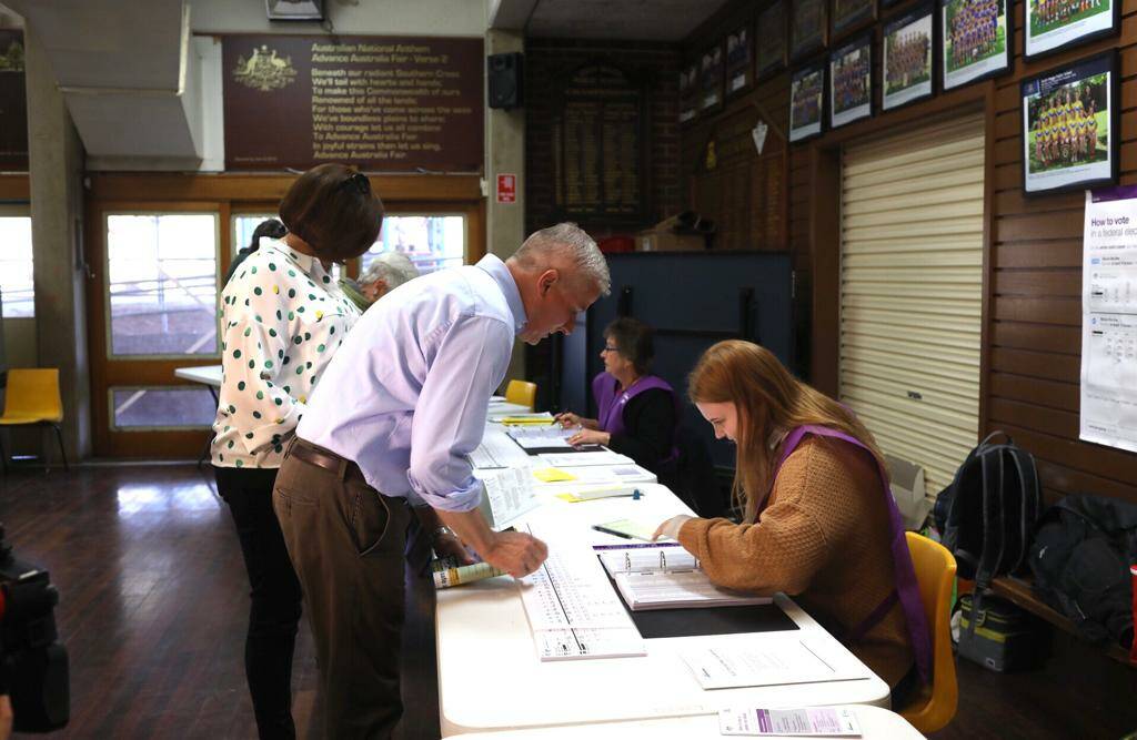 VOTING: Member for Riverina Michael McCormack retains significant portion of the vote. 