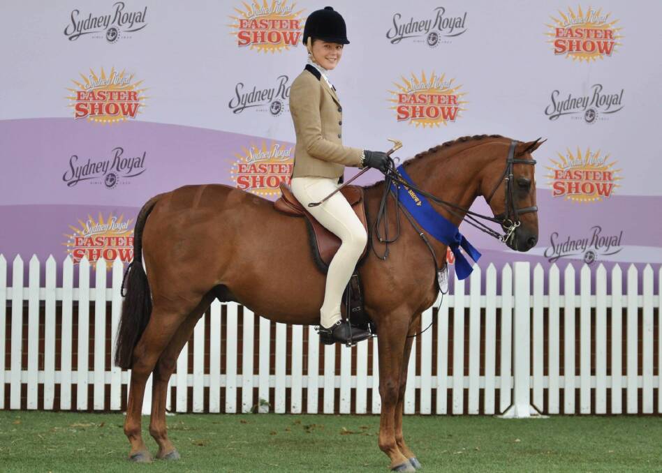 SHOW OF SUPPORT: Gracie Goodyer, 15, of Wagga and her hunter pony Beckworth Commanding Flame. Picture: Supplied