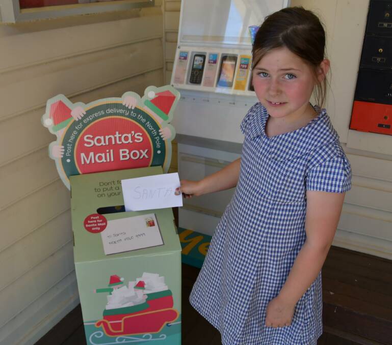 SPECIAL MAIL: Patience Willis is getting in early with her Christmas wish list. 