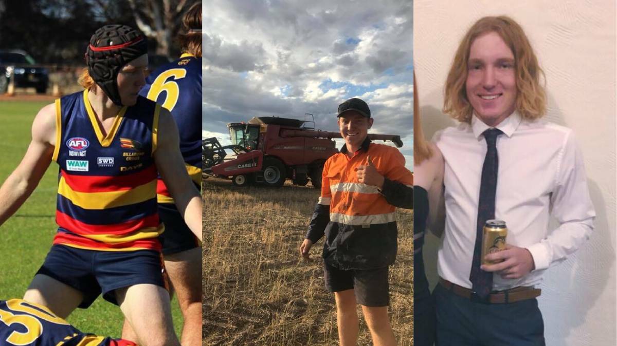 Billabong Crows footballer Jeremy Martin-Heath died when his Toyota HiLux utility crashed on Clear Hills Road at Oaklands around 5.30pm on Friday. 