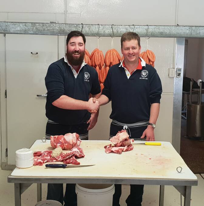 CHANGING HANDS: Tim Driscoll and Shane Nimmo of The Rock Butchery in southern NSW. Picture: Supplied