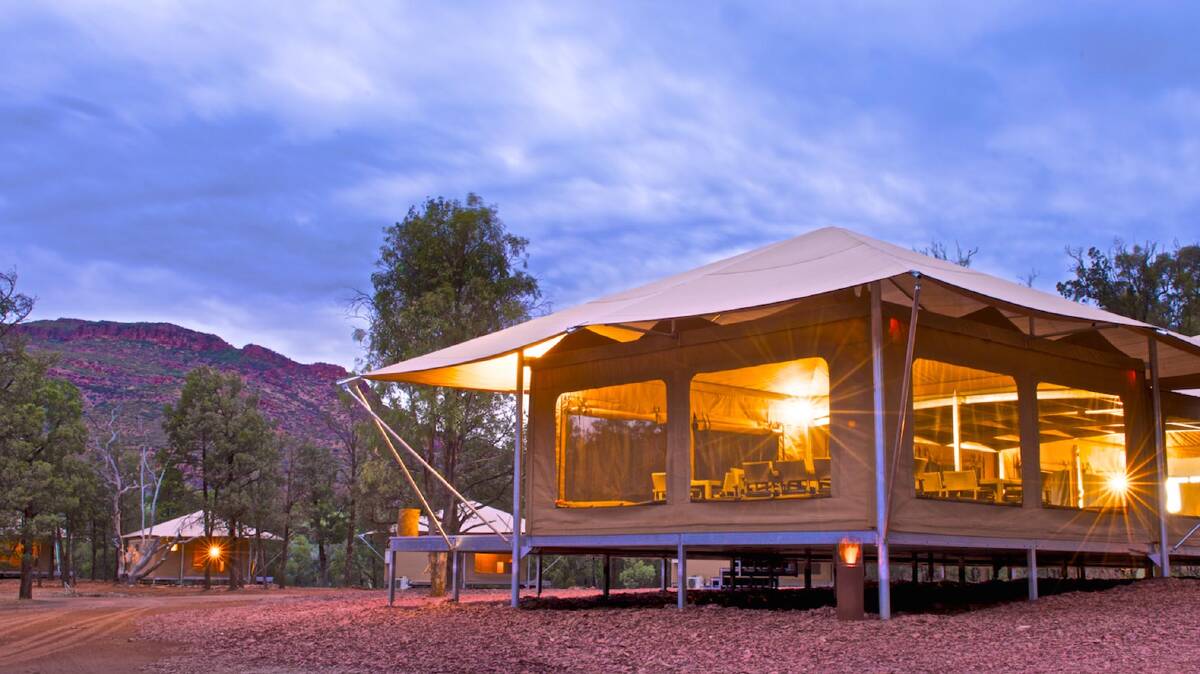 Ikara Safari Camp … the joy of camping, plus all mod cons. 