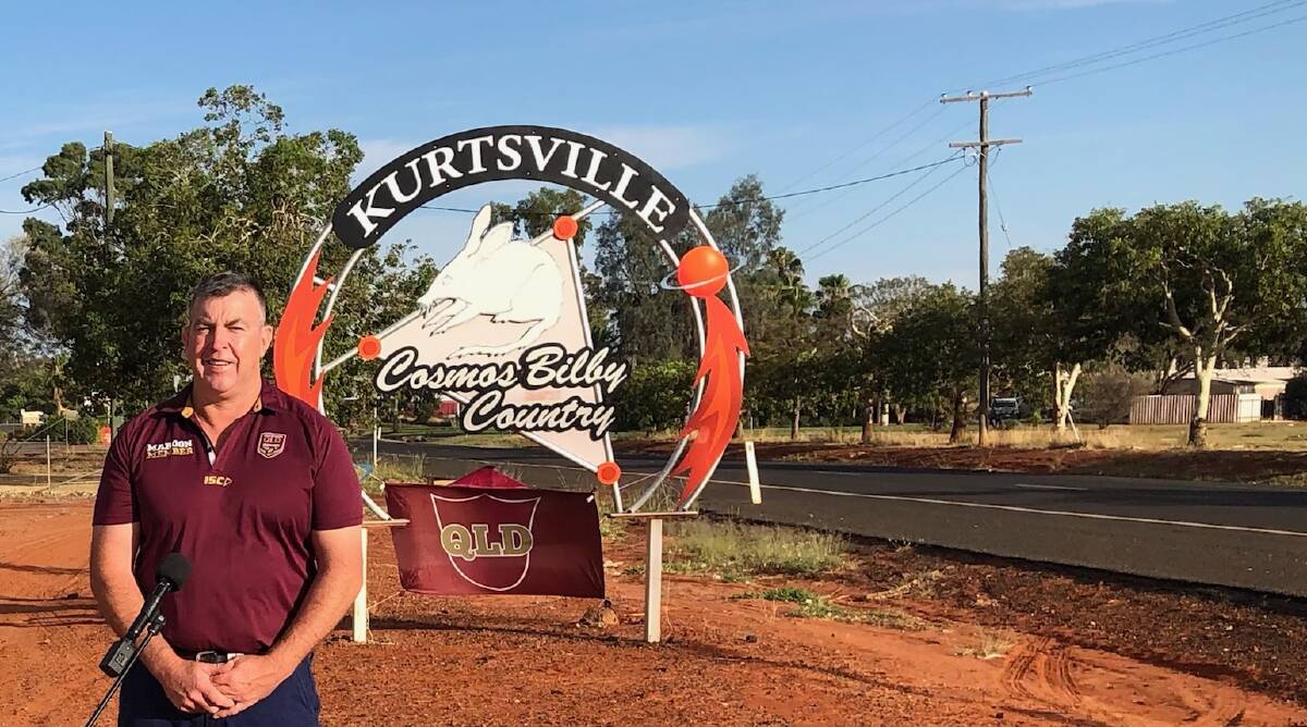 Murweh Shire Mayor Shaun 'Zoro' Radnedge is a proud Maroons supporter and an even prouder supporter of Charleville's homegrown heroes such as Kurt Capewell.