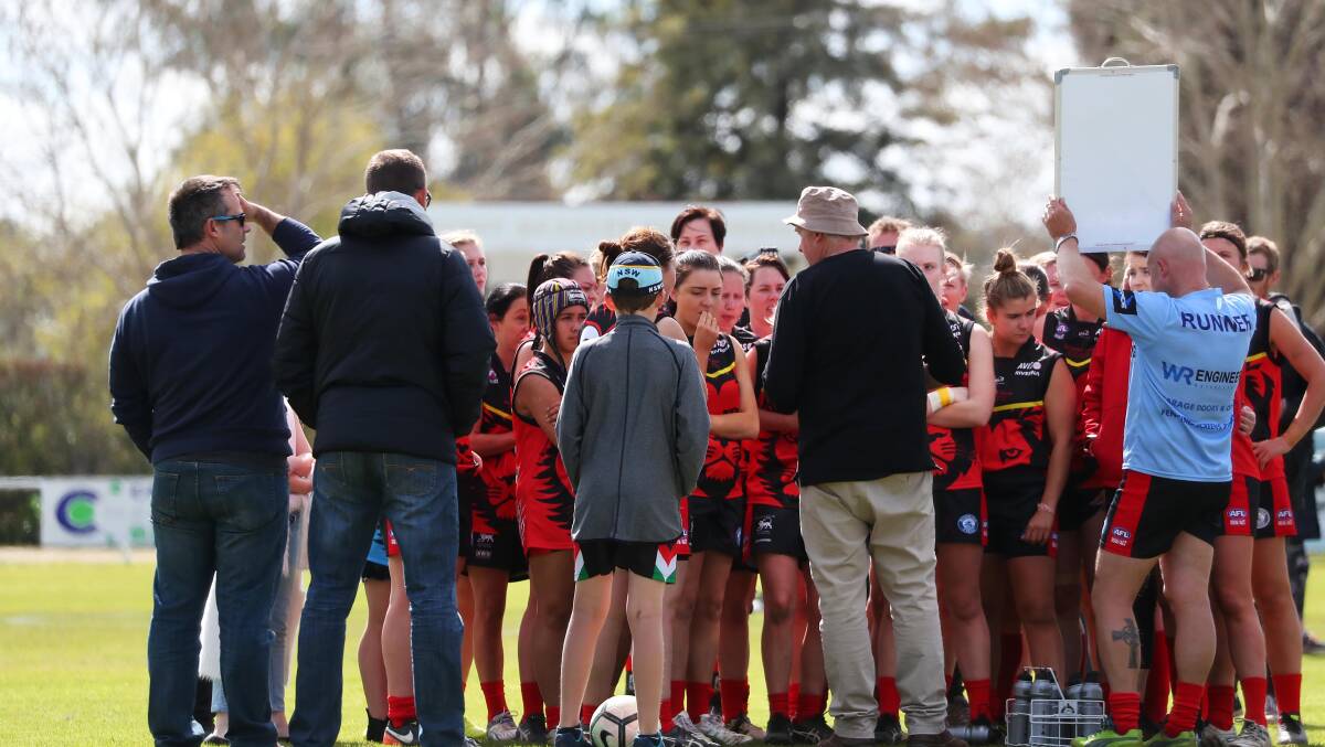 Women's AFL has been a significant growth area for AFL in Southern NSW. Picture: Emma Hillier