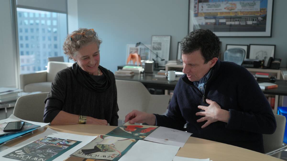 Francoise Mouly and David Remnick in The New Yorker at 100. Picture by Netflix Francoise Mouly and David Remnick in The New Yorker at 100. Picture by Netflix
