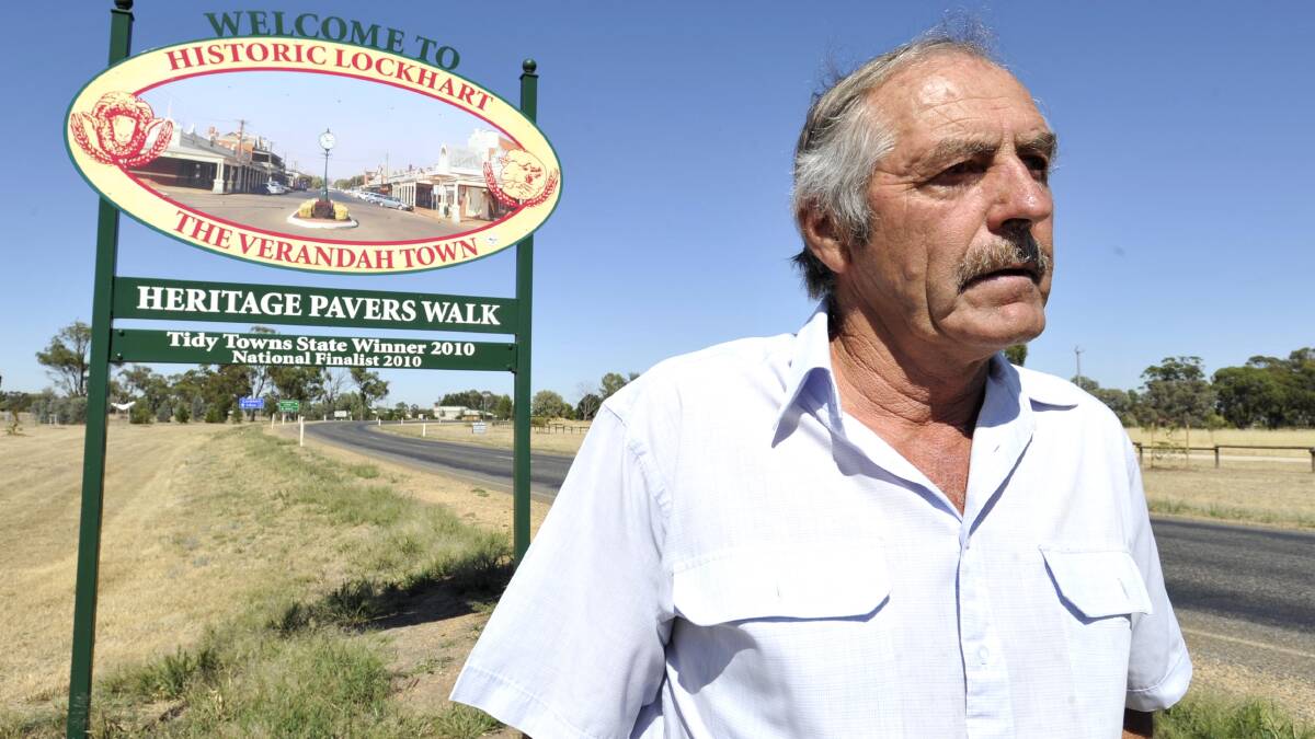 Lockhart councillor Jim Morgan opposes amalgamations. Picture: Les Smith