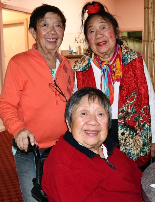 REUNITED: See Gain catches up with her sisters Pek Fong Condon and Maria Chong. See recently returned from a four-week trip to England where she visited her daughter and grandchildren.
