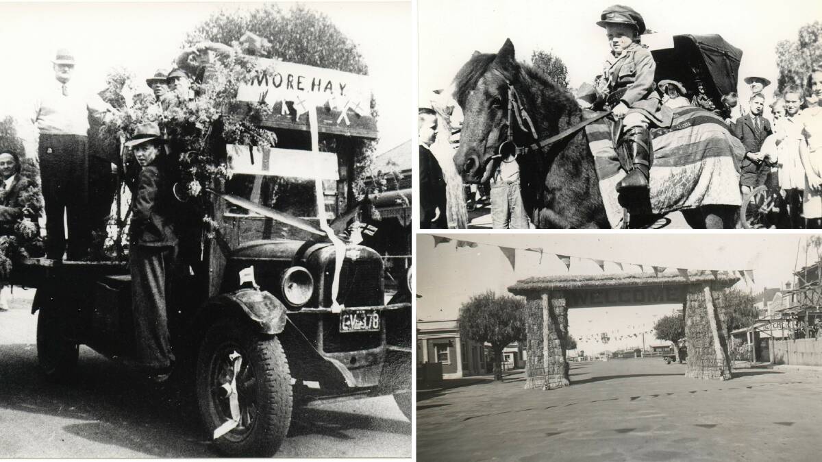 FLASHBACK: Pictures taken during the Back to Henty Week celebrations held in 1947, which attracted some of the district's pioneers.