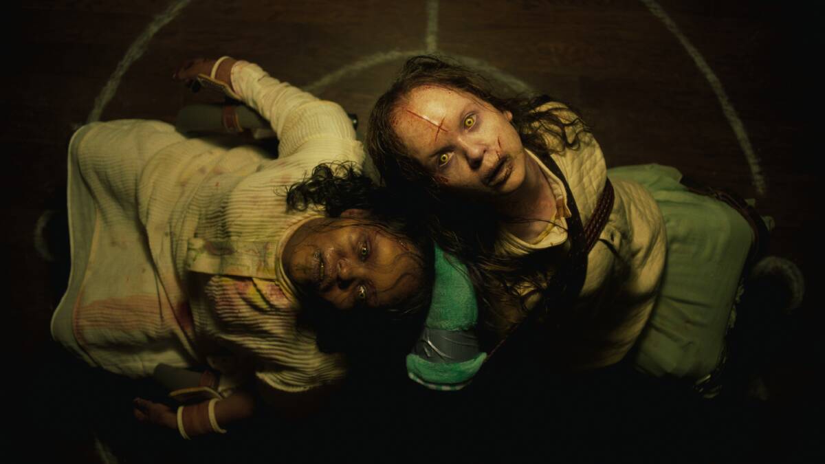 Lidya Jewett, left, and Olivia O'Neill in The Exorcist: Believer. Picture Universal Studios