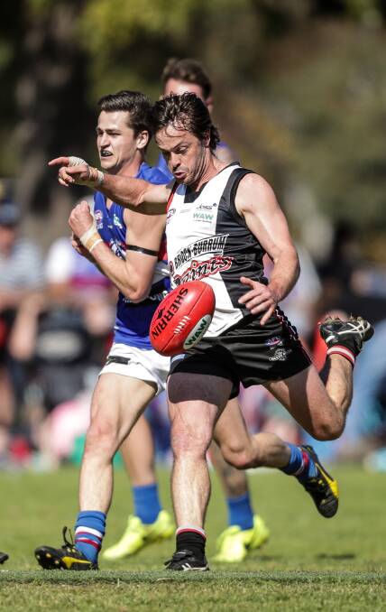 Kade Stevens in action during the grand final.