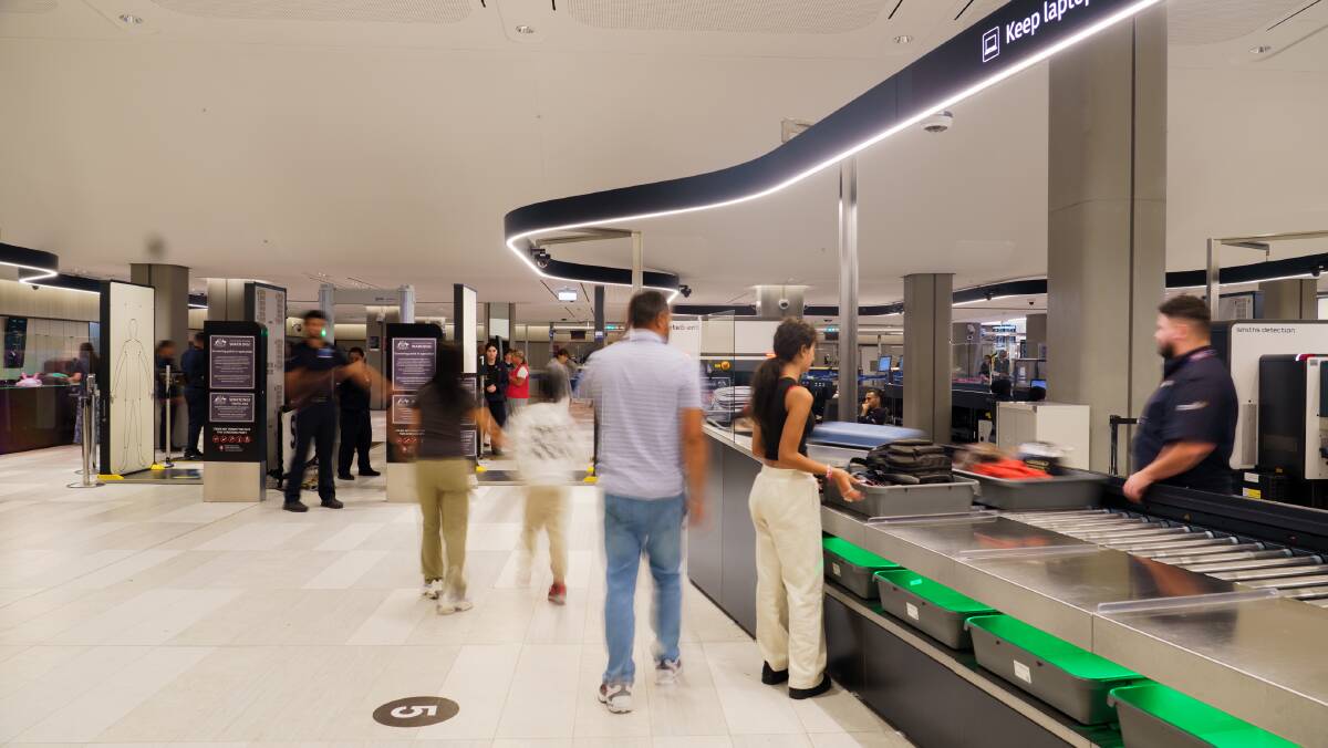 Upgraded screening at Sydney Airport's international terminal. Picture supplied by Sydney Airport