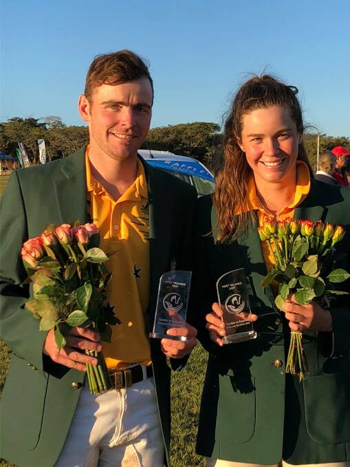 TALENTED SIBLINGS: Holbrook polocrosse players Jim and Lucy Grills are competing in the 2019 Polocrosse World Cup. Picture: Border Mail