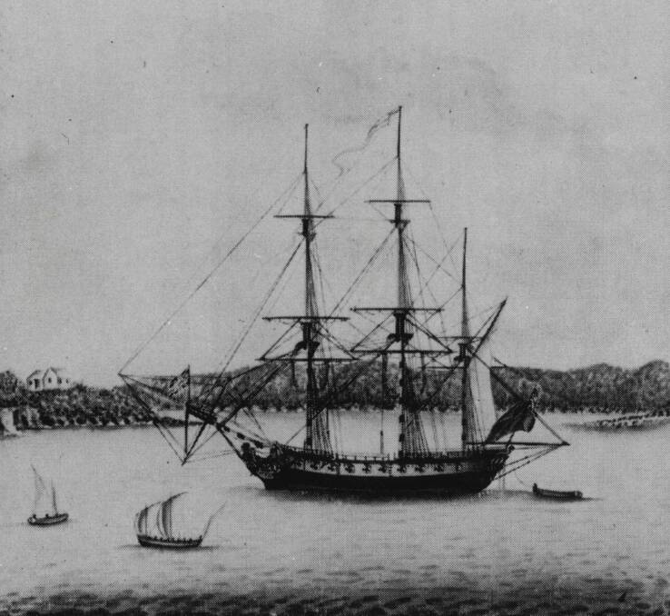 FIRST FLEET: Join the Fellowship Of First Fleeters, Albury/Wodonga District Chapter on Saturday. Pictured, His Majesty's Ship Sirius 1789, by George Raper.