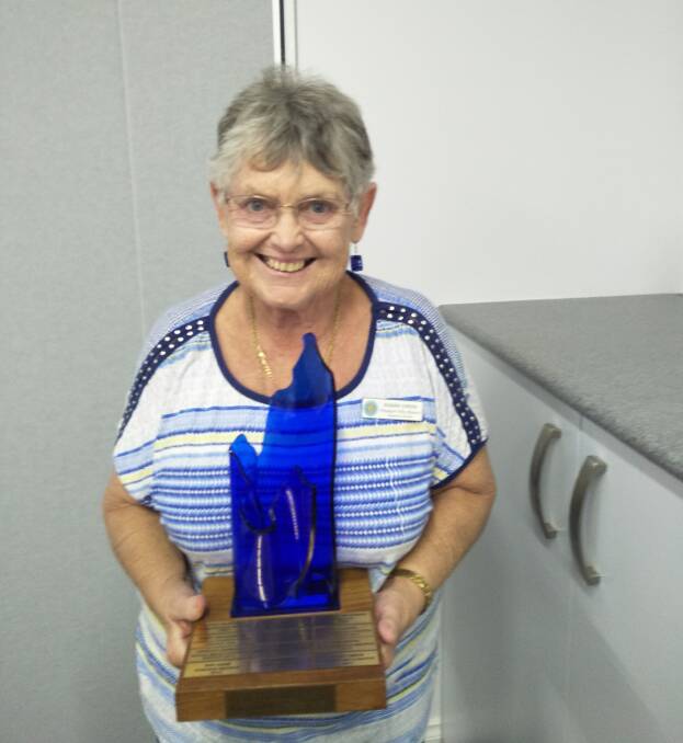 CREATIVE: Susan Creek won the awatds for the Most Creative Piece and the Champion Piece at the Group Handicraft and Land Cookery Day. Picture: Contributed