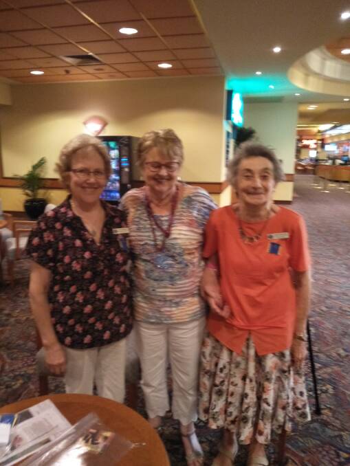 Anee Phegan made a special presentation at the end of the meeting to a very surprised Eunice McRae and Lyn Jacobsen of “50 years of service to CWA” medallions.