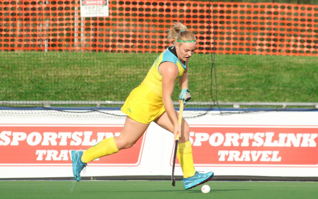 Eyes on the prize: Courtney Schonell has been selected for the 2021 Hockeyroos squad. She is ready to take her skills to the Tokyo Olympics. Picture: Supplied
