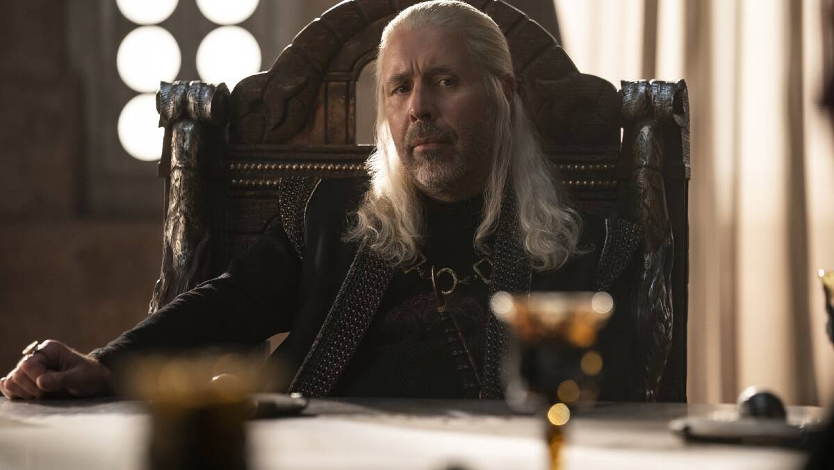 Paddy Considine as King Viserys Targaryen. Picture HBO/Binge