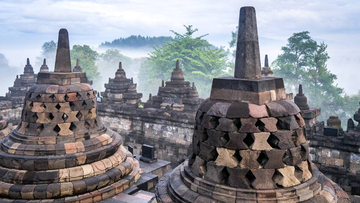 Borobudur Temple was rediscovered in 1814 after it was abandoned about a thousand years ago. Picture by Michael Turtle